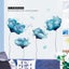 2Pcs Removable 3D Light Blue Dream Flower Wall Sticker Home Art Decor Carousel 5