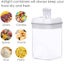 7 Pieces Plastic Food Storage Containers with Easy Lock Lids -White Lid Carousel 3