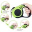 Retractable Dog Leash with Folding Bowl Dispenser Waste Bag -Green Carousel 4
