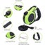 Retractable Dog Leash with Folding Bowl Dispenser Waste Bag -Green Carousel 5