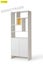 Bookshelf Display Cabinet Wall Shelves Divider Hall Stand 0.8m White Carousel 6