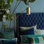 $300 off Buttoned SuperKing 150CM High Navy Velvet headboard Carousel 5