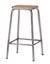 École Bistro Barstool 65cm - Gunmetal/Natural Top Carousel 1