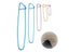 6Pcs Metal Safety Pins 6-20Cm Aluminum Stitch Holder Pins Sewing Accessories Carousel 8