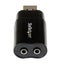Star Tech USB Stereo Audio Adapter External Sound Card 3.5mm Jack for Computer Carousel 3