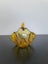 Vintage hand blown amber glass vase Carousel 2