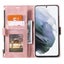 samsung galaxy a20s all in one PU leather wallet case front zip rose gold Carousel 4
