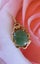 9ct yellow gold Pounamu (Greenstone) pendant Carousel 1
