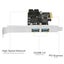 PCI-E to USB 3.0 Express Extender Card 2-port PCI 19-Pin Power Connector Adapter Carousel 4