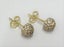9ct Yellow Gold Dome Earrings with C.Z (20/10/22) Carousel 2