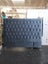 Dahlia Headboard - King Size - Blueish Grey Velvet Carousel 2