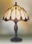 one beautiful curved glass Table lamp Tiffany leadlight Carousel 1