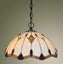 one beautiful curved glass Table lamp Tiffany leadlight Carousel 2