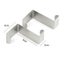2PCS Over The Door Metal Hook Coat Towel Bag Hanger Silver Carousel 3