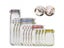 12 Pieces Mason Jar Zipper Bags Reusable Snack Saver Bags For Travel Kids Carousel 3