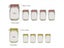 12 Pieces Mason Jar Zipper Bags Reusable Snack Saver Bags For Travel Kids Carousel 5