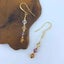 Gold Drop Crystal Earrings "Geraldine" (Ombre Topaz) Carousel 2