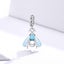 925 Sterling Silver Charm with dangling Blue Moth Carousel 7