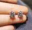 1 ct each moissanite Diamond Earrings 6-prong Carousel 1
