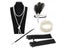 1920s Great Gatsby Party Costume Accessories Set 20s Flapper Headband Pearl Carousel 7