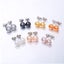 925 Sterling Silver Button Pearl Stud Earrings 8.5mm "Treena" (White) Carousel 8