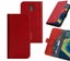 Nokia 2 wallet case cowhide finish side magnet buckle red Carousel 1