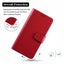 Oppo a78 5g PU leather wallet case cowhide finish lanyard red Carousel 3