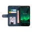 Oppo R7 PU leather wallet case embossed dot pattern navy Carousel 4