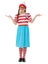 Kids Where's Wally? Wenda Deluxe Costume Assorted Sizes Carousel 1