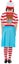 Kids Where's Wally? Wenda Deluxe Costume Assorted Sizes Carousel 2