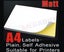 A4 Labels Sticker White Matte Self Adhesive Sticker Paper Label Carousel 3