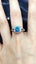 2ct Green blue Lab Grown Diamond Ring Carousel 2