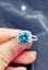 2ct Green blue Lab Grown Diamond Ring Carousel 4