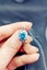 2ct Green blue Lab Grown Diamond Ring Carousel 5