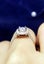 1ct Moissanite Diamond Engagement Ring Square Carousel 3