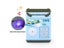Electronic Piggy Bank ATM Mini Money Box Safety Password Chewing Coin Cash Carousel 8