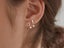 S925 Silver Question Mark Studs Exclamation Earrings Girls Jewelry Birthday Gift Carousel 1