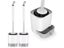 2 X Flexible TPR Bristles Toilet Brush with Not Water Leaking Holder Slots Base Carousel 1