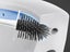 White Flexible Toilet Brush with Not Water Leaking Ventilation Slots Base Carousel 5