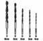 4/5/6/8/10mm Tapered Countersink Twist Drill Bits Hex Shank 5PCS Carousel 4