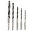 4/5/6/8/10mm Tapered Countersink Twist Drill Bits Hex Shank 5PCS Carousel 3