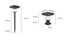 Solar power foot path pole light Carousel 5