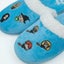 3 X Kids Boys Girls Harry Potter & Friends Hogwarts Kawaii Slippers Light Blue Carousel 3
