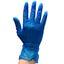 300Pcs Premium Vinyl Disposable Gloves Blue Powdered Powder Free Medium / Large Carousel 3