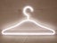One White LED Neon Light Clothes Hanger Lamp Carousel 1