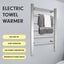 Pronti Heated Towel Rack Electric Bathroom Towel Rails Warmer E100W Silver Carousel 6