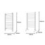 Pronti Heated Towel Rack Electric Bathroom Towel Rails Warmer E160W Silver Carousel 4