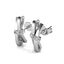 18K White-gold Crystal Bow Stud Earrings "Britney" Carousel 3