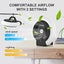 Camping Lantern Fan,Foldable Light Fan Cordless,Desk Fan Carousel 3