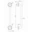 Evekare Concealed Flange Safety Grab Bathroom Hand Rail Pull Bar Handle 450mm SS Carousel 2